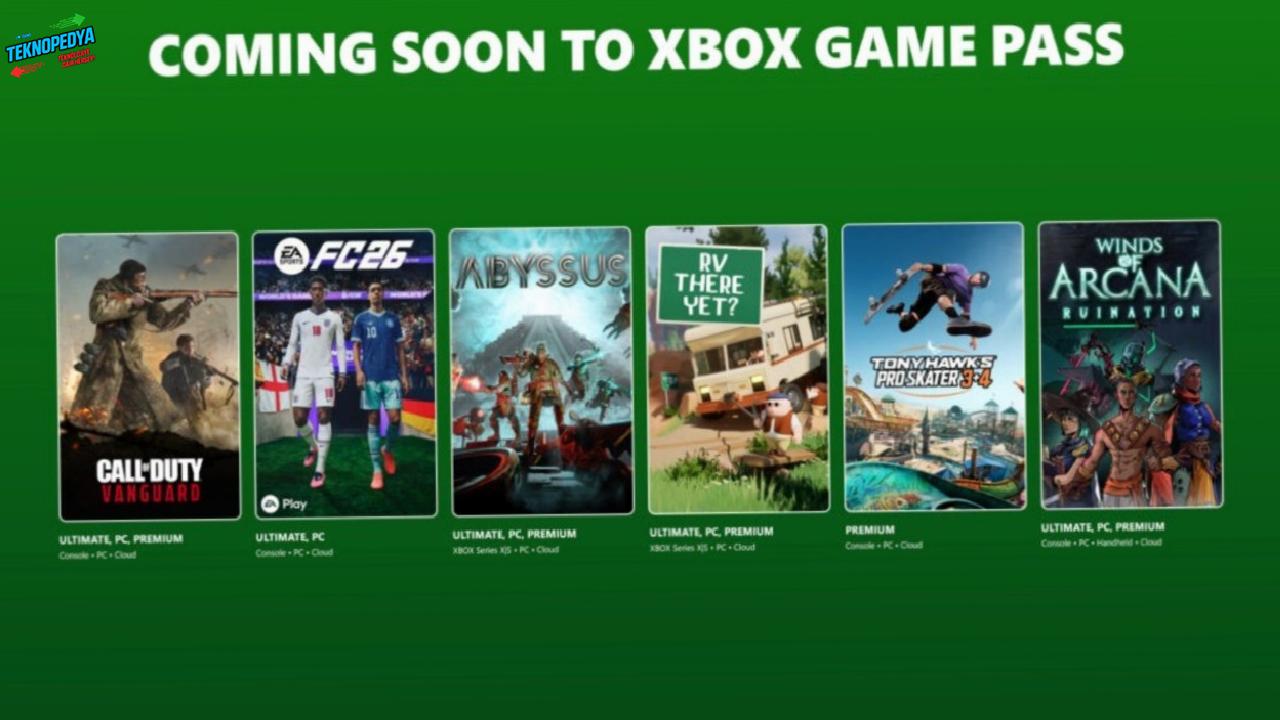 Game Pass haziran ve temmuz listesi netleşti: FC 26 ve Call of Duty geliyor
