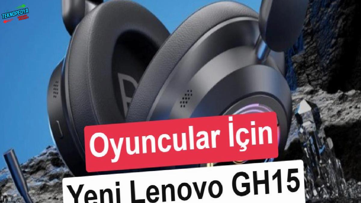 Lenovo Aurora GH15 oyun kulaklığı, 1000mAh batarya ile tanıtıldı