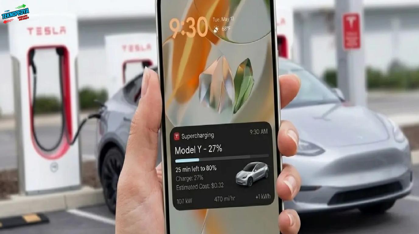 Tesla Android Uygulamasına Canlı Şarj Takibi Özelliği Geliyor