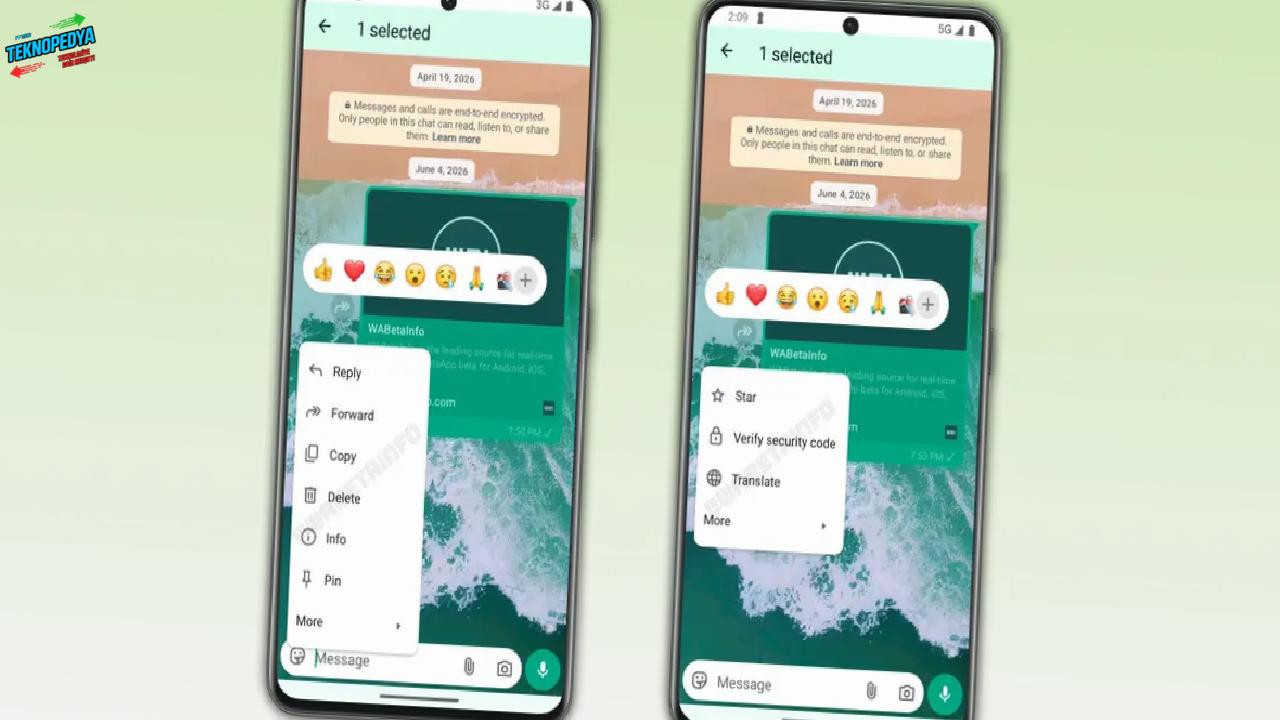 WhatsApp Android için Yenilenen Bildiri Menüsünü Kullanıma Sunuyor