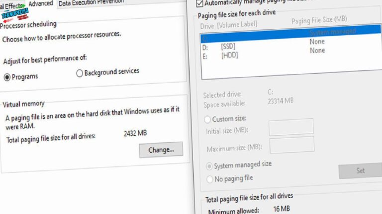 Windows diskinizi gizlice dolduruyor: Sanal bellek evrakı nedir, nasıl sonlandırılır?