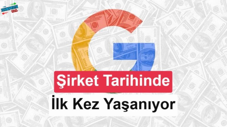Google tarihinde bir birinci: Nakit akışı negatife döndü