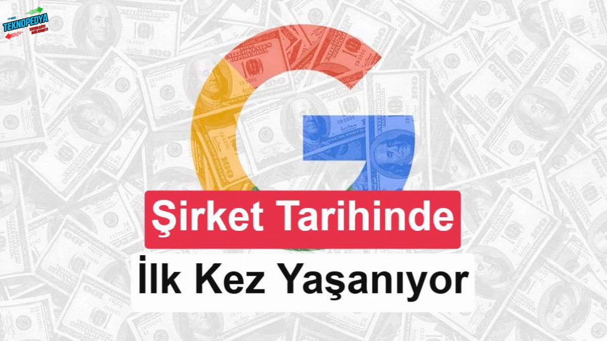 Google tarihinde bir birinci: Nakit akışı negatife döndü