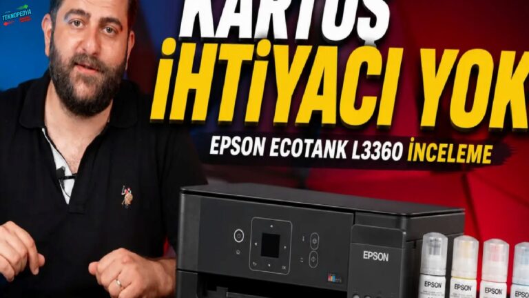 Kartuş kaygısına son Epson EcoTank L3360 inceleme