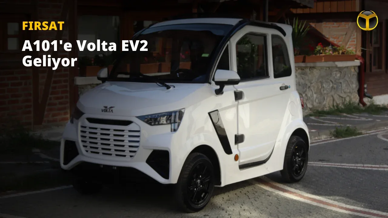 A101 Marketlerde Siyah Renkli Volta EV2 Elektrikli Araç Satışa Çıkıyor