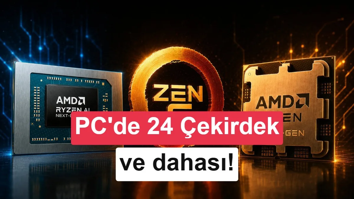 AMD Zen 6 İşlemcileri Resmen Onaylandı: 24 Çekirdekli ve Daha Fazlası
