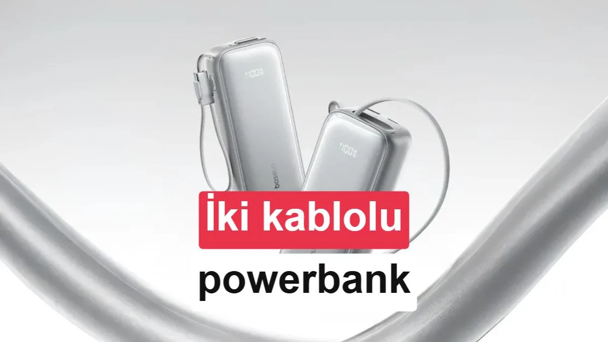 Baseus, iki dahili kabloyla yeni Powerbank modeli sundu