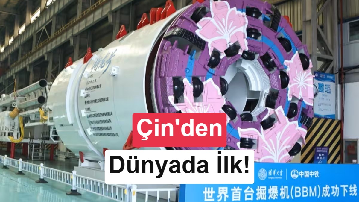 Çin, Dünyanın İlk Tünel Delme ve Patlatma Makinesini Geliştirdi