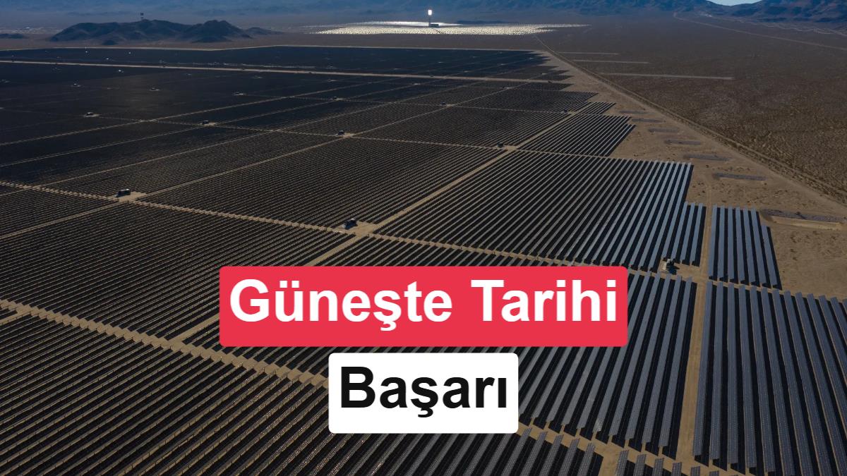 Güneş Enerjisi, Büyük Ekonomi Elektrik İhtiyacını Karşıladı