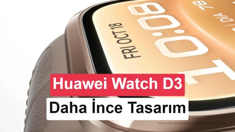 Huawei Watch D3 Tasarımı Küresel Lansman Öncesinde Ortaya Çıktı