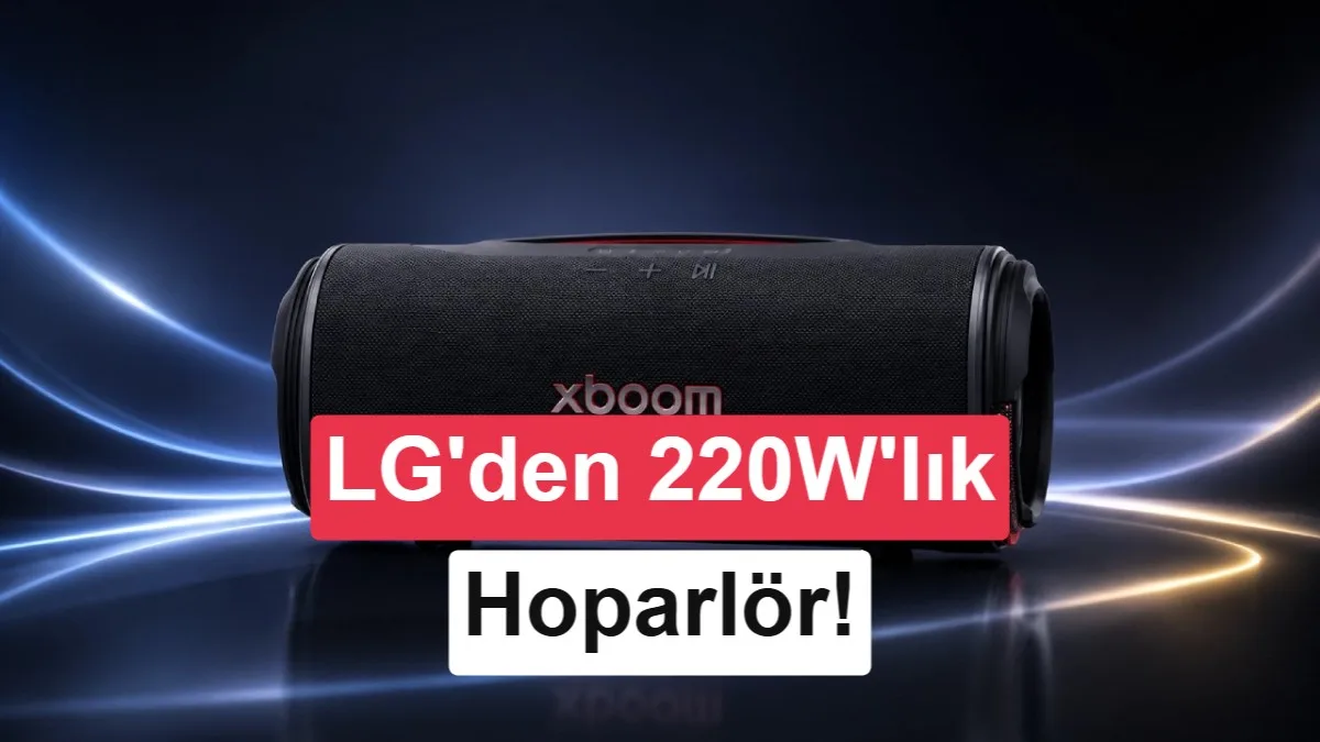 LG xboom Blast: 220W Ses Gücü ve 36 Saat Pil Ömrü