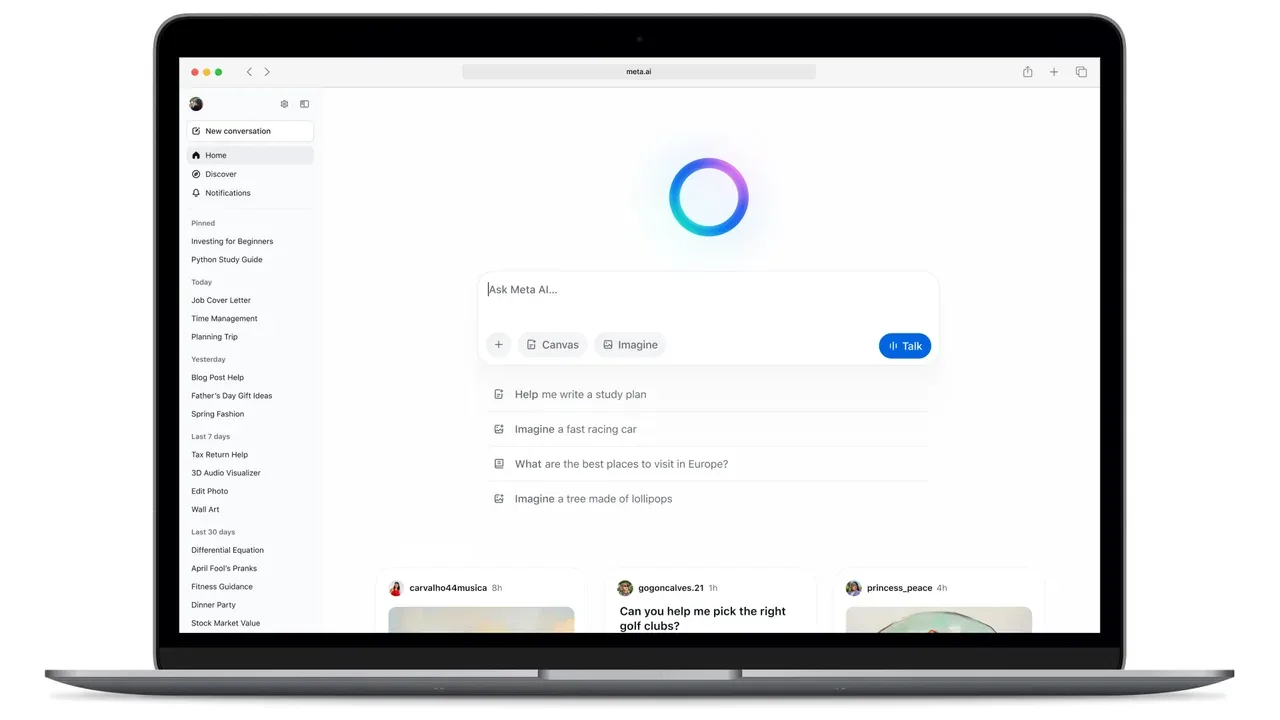 Meta AI Mac Uygulaması Beta Sürümünde Yayına Çıktı: İş Dünyasına Yönelik Özellikler