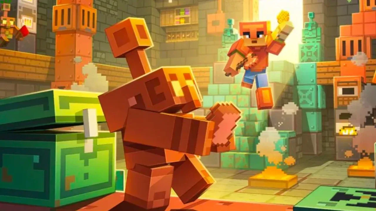 Minecraft’de Bakır Golem: Sandıkları Kendi Kendine Düzenliyor