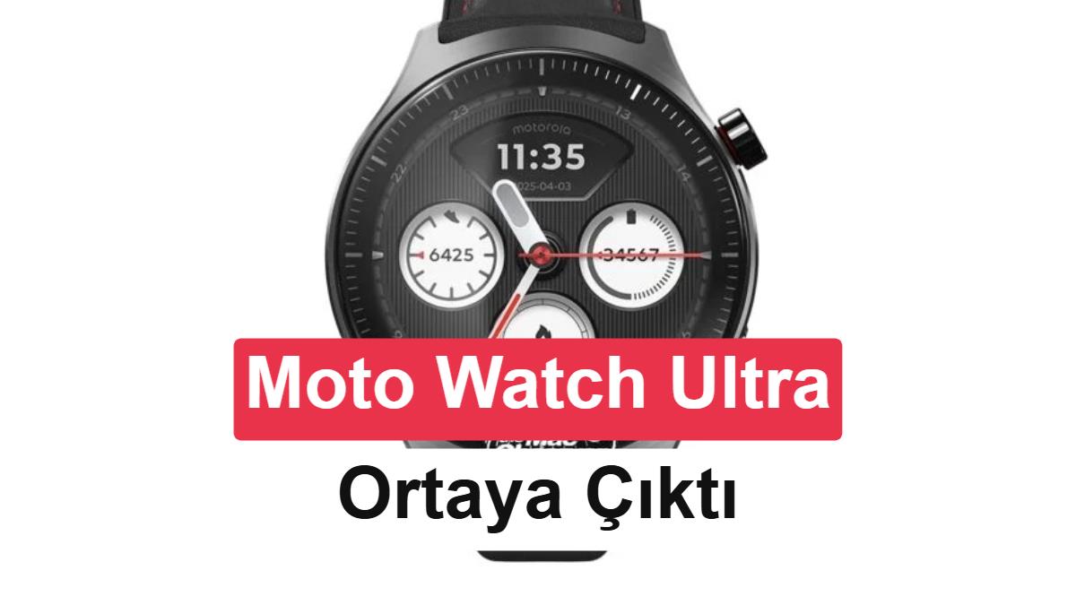 Motorola’nın yeni akıllı saati sızdırıldı: Galaxy Watch Ultra’ya rakip olabilir