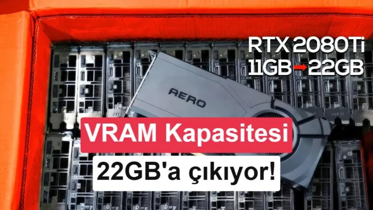 RTX 2080 Ti 22 GB’ye yükseltiliyor: VRAM artışı 280 dolar
