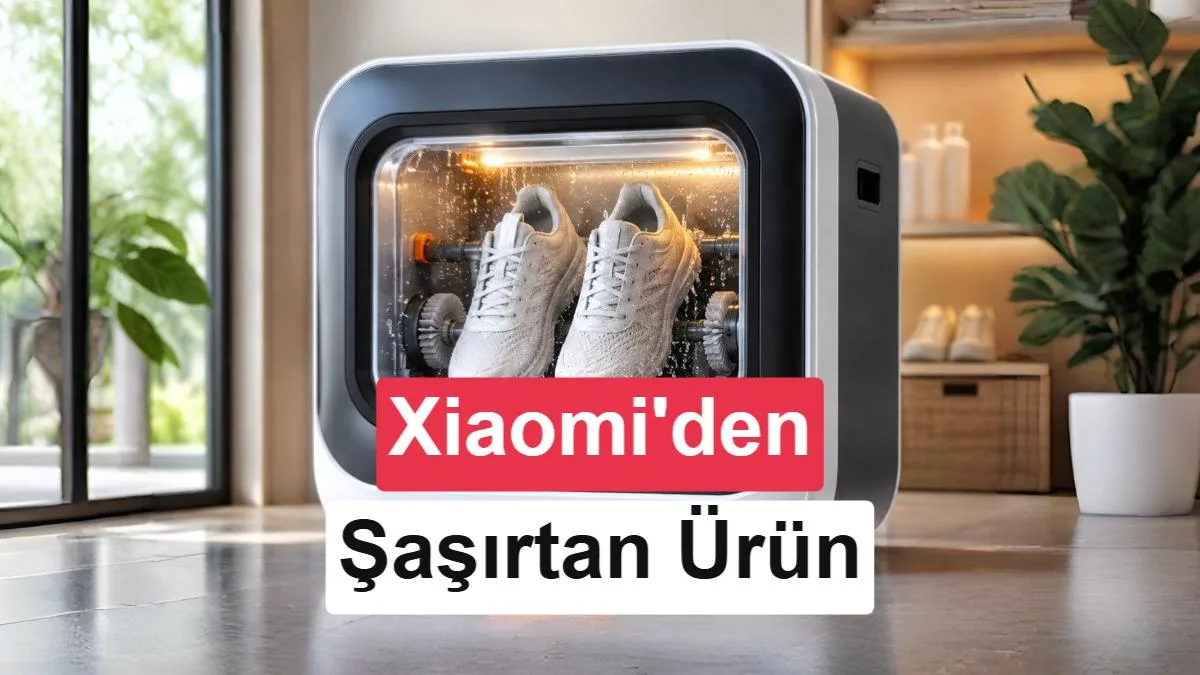 Xiaomi yine yaptı yapacağını: Şimdi de ayakkabı yıkama makinesi geliyor