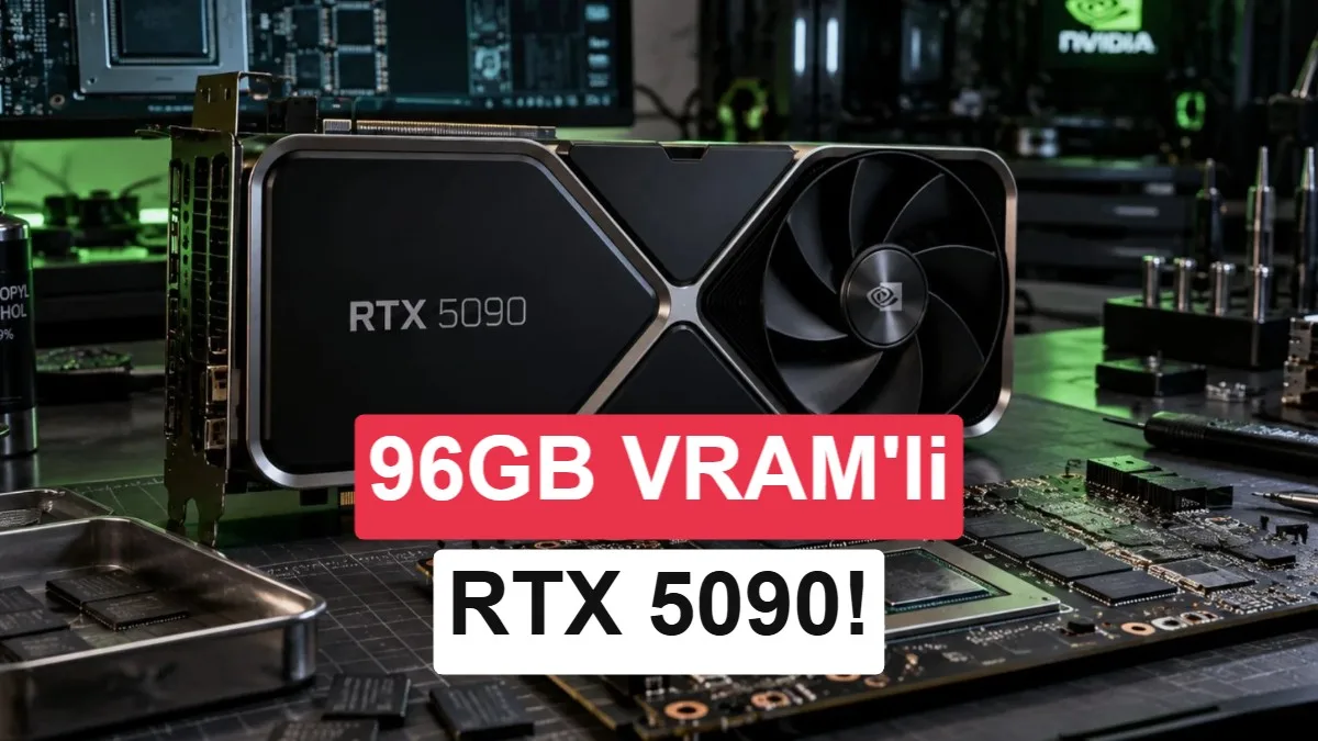 96 GB VRAM’li RTX 5090: Kapasite Artışı ve Yüksek Fiyat