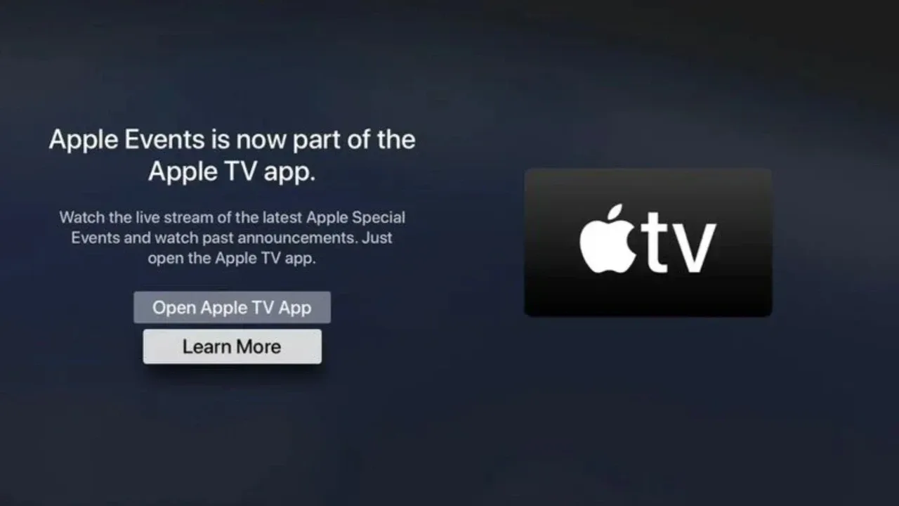 Apple etkinlikleri Apple TV üzerinden izleniyor: Events uygulaması kaldırıldı