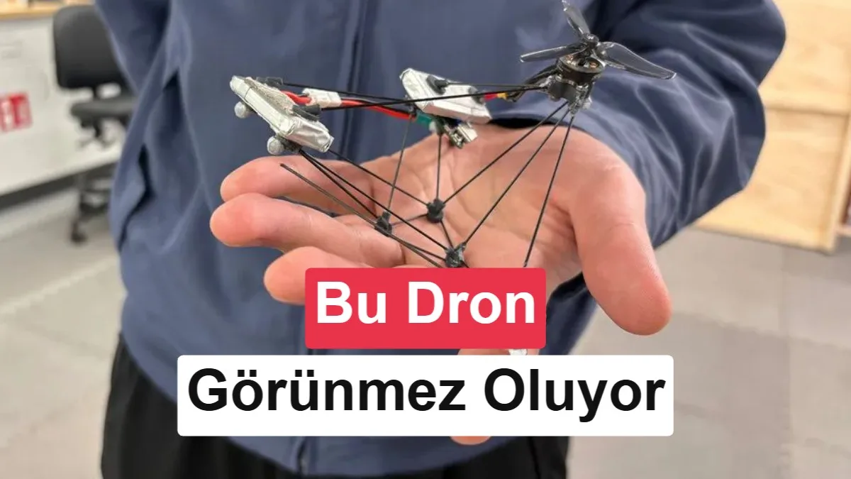 Bilim insanları neredeyse görünmez olabilen dron geliştirdi