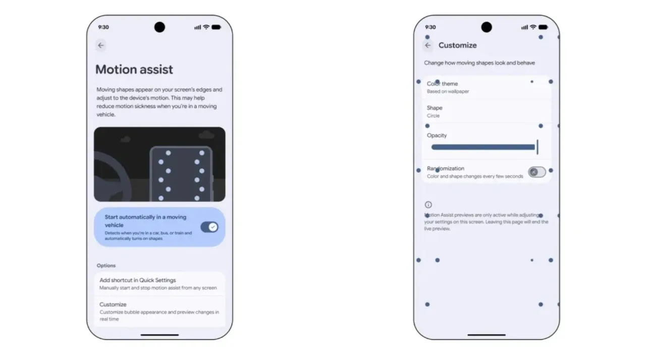 Google, Android 17’de Motion Assist’i Araç Tutmasına Karşı Kullanıma Açtı
