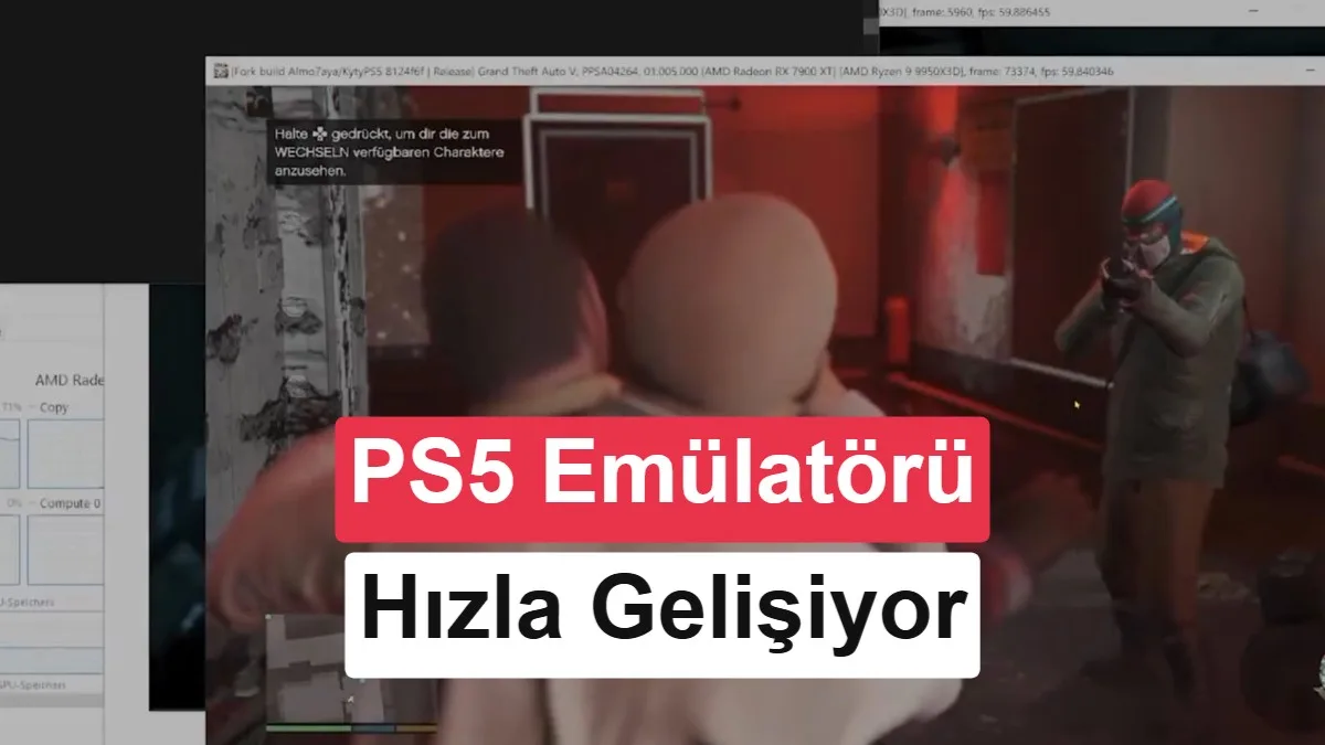 GTA 5’in PS5 sürümü PC’de 60 FPS’de çalıştırıldı