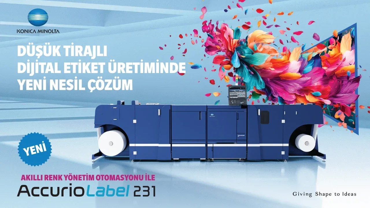 Konica Minolta, AccurioLabel 231 Dijital Etiket Baskı Sistemiyle Tanıştı