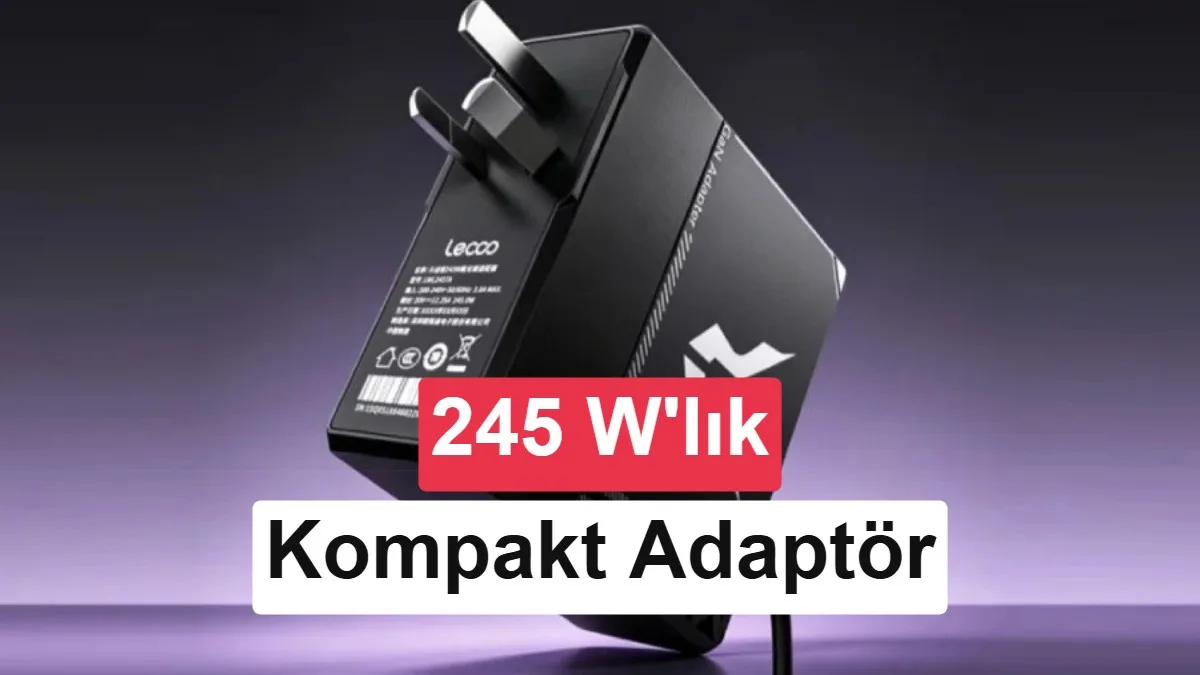 Lenovo’nun 245W’lık Yeni Kompakt Şarj Adaptörü