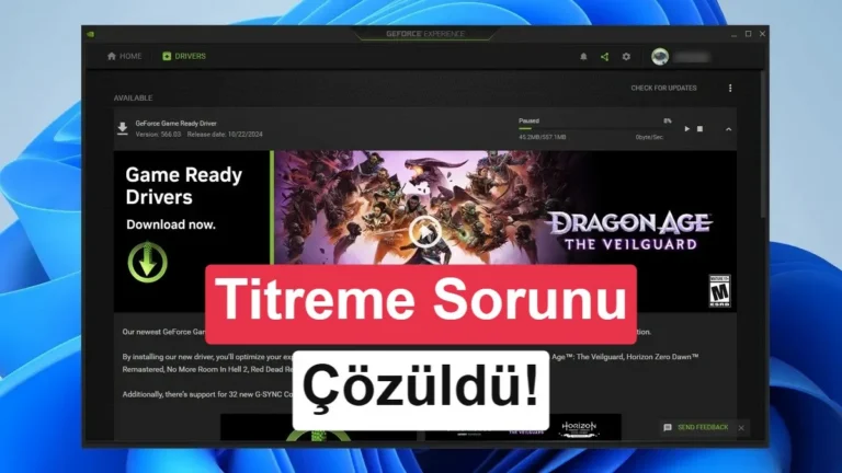 Nvidia GeForce Game Ready 616.92 Sürücüsü Yayınlandı: Ekran Titremesi Sorunu Düzeltildi