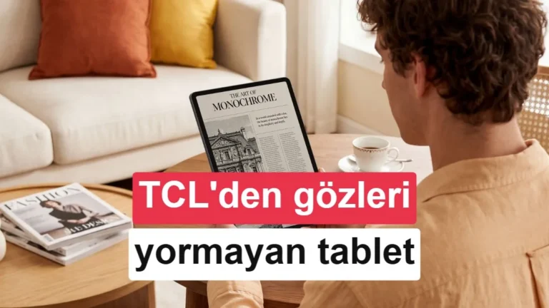 TCL Tab A1 NxtPaper, gözlerinize özel bir okuma deneyimi sunuyor