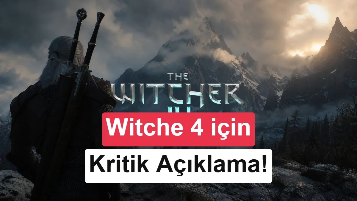 The Witcher 4’ün Geliştirme Sürecinde Kritik Kontrol Noktası: Konsol Çalışmazsa İlerleme Duracak!