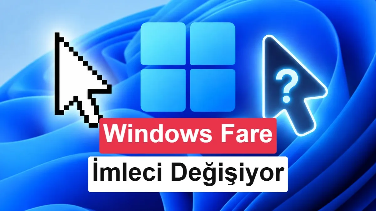 Windows’un 40 yıllık fare imlecinde değişim sinyali: İşte yeni tasarım