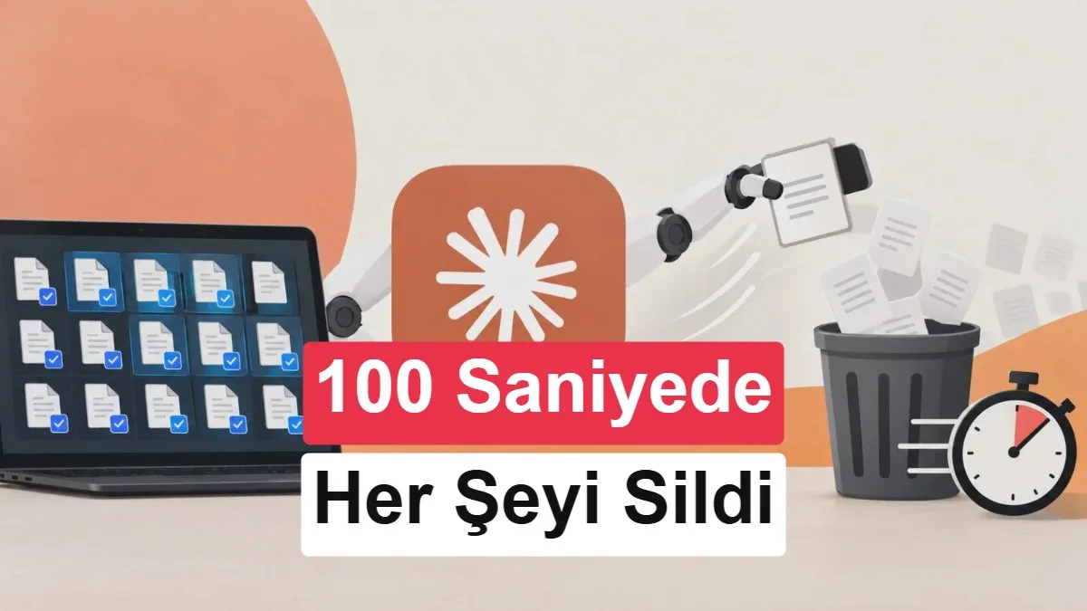 Yapay Zeka, Geliştiricinin Çalışma Dosyalarını Sildi: “Bir Şeyi Bozdum”