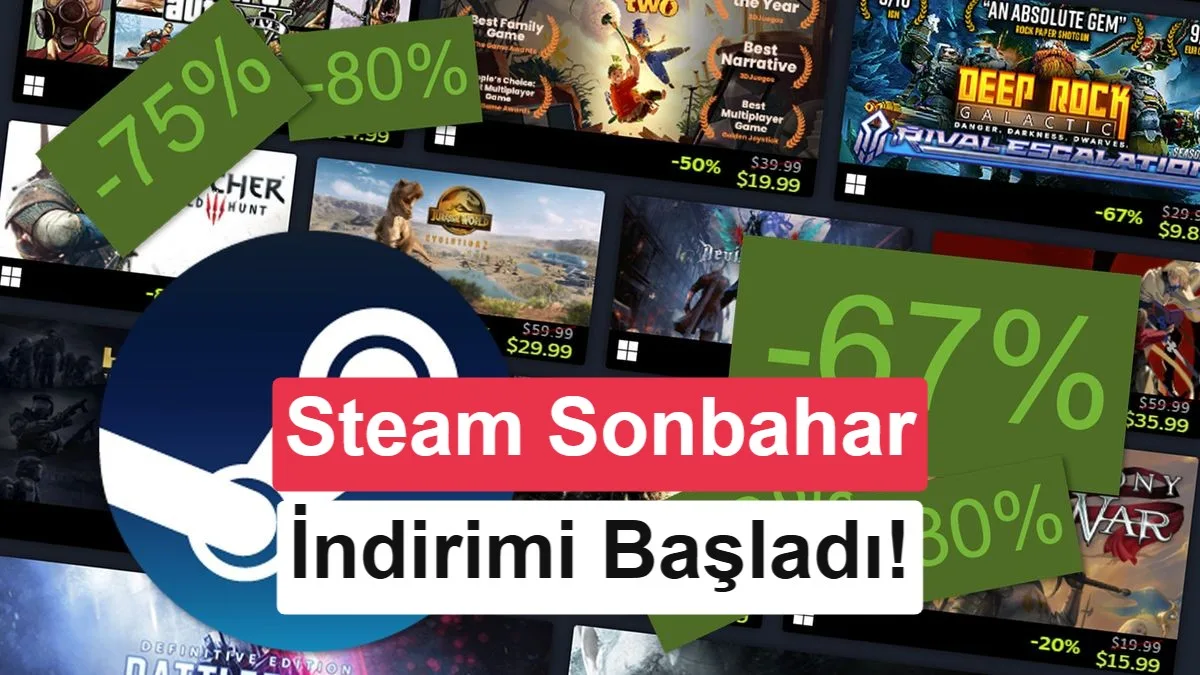 Steam’de ‘Sonbahar İndirimi’ Başladı: Yüzde 95’e Kadar Fiyat Azaltımları